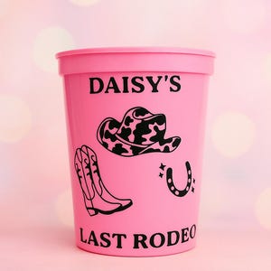 Bicchieri per addio al nubilato "Ultimo Rodeo" / Bomboniere per addio al nubilato / Decorazioni personalizzate / Decorazioni personalizzate /