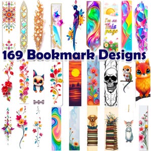 169 lindos designs exclusivos de marcadores com padrões de animais, flores e diamantes – seu companheiro de página perfeito!