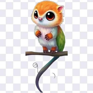 Marcapáginas con ilustraciones de animales: descarga digital, fondo transparente, dibujos animados divertidos para lectores