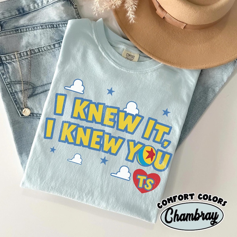 Camiseta vintage "Lo sabía, te conocía", camiseta de amistad de Toy Story 5, camiseta de Woody y Buzz Lightyear, camiseta a juego para la familia de Toy Story de Disneyland imagen 4