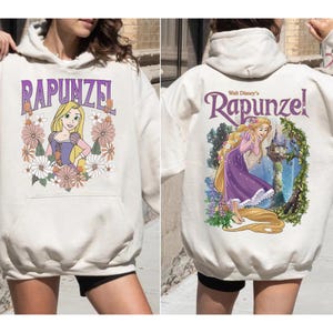 Vintage Disney Tangled Rapunzel Floral Png, Princess Rapunzel Png, Lost Princess Png, Magic Kingdom, Rapunzel Coquette Bows Png File