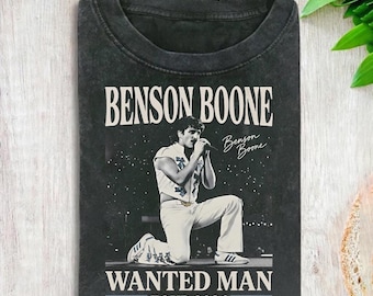 Koszulka Comfort Colors® Benson Boone Tour 2026, koszulka z koncertu Wanted Man, koszulka dla fanów muzyki retro, koszulka w stylu vintage z koncertami, koszulka z muzyką pop