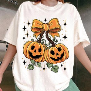 Pumpkin Cherries Png, Autumn Girly Png, Halloween Pumpkin Png, Fall Pumpkin Png, Pumpkin Cheeries Coquette Png, Retro Fall Png, Pumpkin Bow