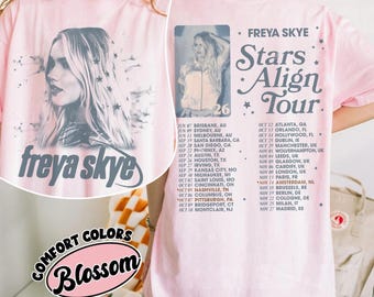 Maglietta Comfort Colors Disney Zombies 4 Nova Bright, maglietta Freya Skye Silent Treatment, Stars Align Tour 2026 Festival, Zombies Dawn