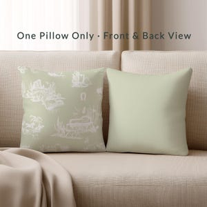 Western Toile Throw Pillow · Beige Cowboy Ranch Style Decor · French Country Accent · Insert Include