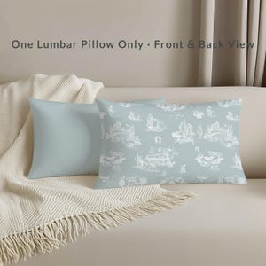 Lendenkissen im Western-Stil · Staubblauer Cowboy-Print · Dekoration im Ranch-Stil