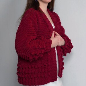 Hand Knit Cardigan | Open-Front | Made to Order in Various Colors