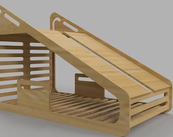 CNCカットスライド式子供用ベッド - デジタルダウンロード