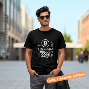 Bitcoin Crypto T-Shirt for Developers – Nerd Programmer Gift, Cypherpunk Geek Shirt for Boyfriend