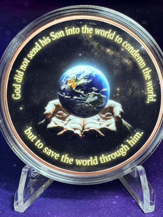 5oz Through Him Colorized Copper Round