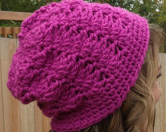 MODELLO ALL'UNCINETTO - Modello per cappello floscio all'uncinetto, Modello per cappello floscio all'uncinetto, Modello per berretto floscio, Modello per cappello floscio, Cappello floscio da donna