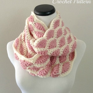 CROCHET PATTERN - Chunky Crochet Infinity Scarf Pattern, Infinity Cowl Pattern, Easy Crochet Pattern, Beginner Crochet Pattern