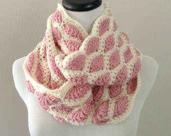 CROCHET PATTERN - Chunky Crochet Infinity Scarf Pattern, Infinity Cowl Pattern, Easy Crochet Pattern, Beginner Crochet Pattern