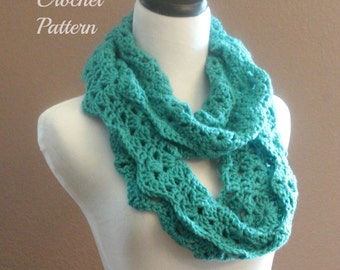 Chunky Crochet Infinity Scarf Pattern, Infinity Cowl Pattern, Circle Scarf Pattern