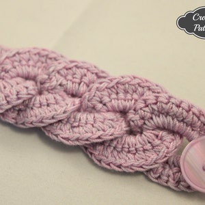 CROCHET PATTERN - Crochet Bracelet Infinity Link Cuff, Crochet Bracelet, Crochet Cuff Pattern, Crochet Jewelry Pattern image 3
