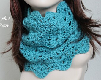 Chunky Crochet Cowl Pattern, Infinity Scarf Pattern, Circle Scarf Pattern, Infinity Cowl Pattern, Womens Cowl Pattern