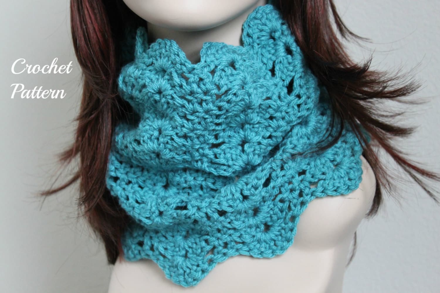 Chunky Crochet Cowl Pattern, Infinity Scarf Pattern, Circle Scarf ...
