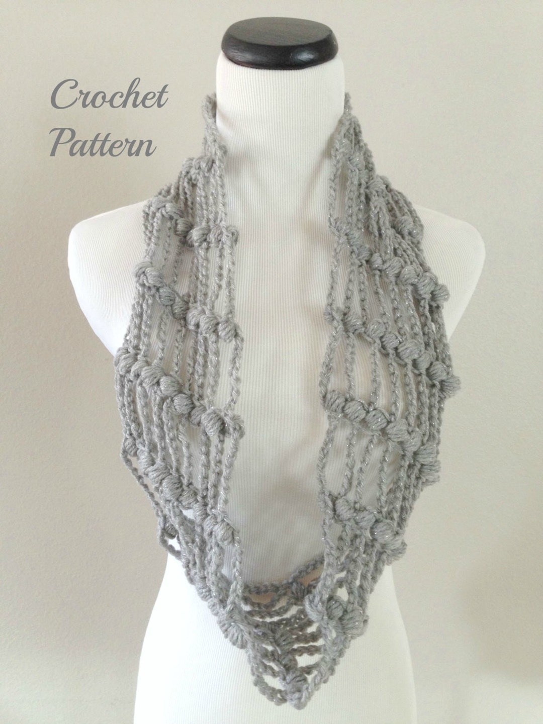 CROCHET PATTERN - Crochet Infinity Scarf Pattern, Circle Cowl, Infinity ...