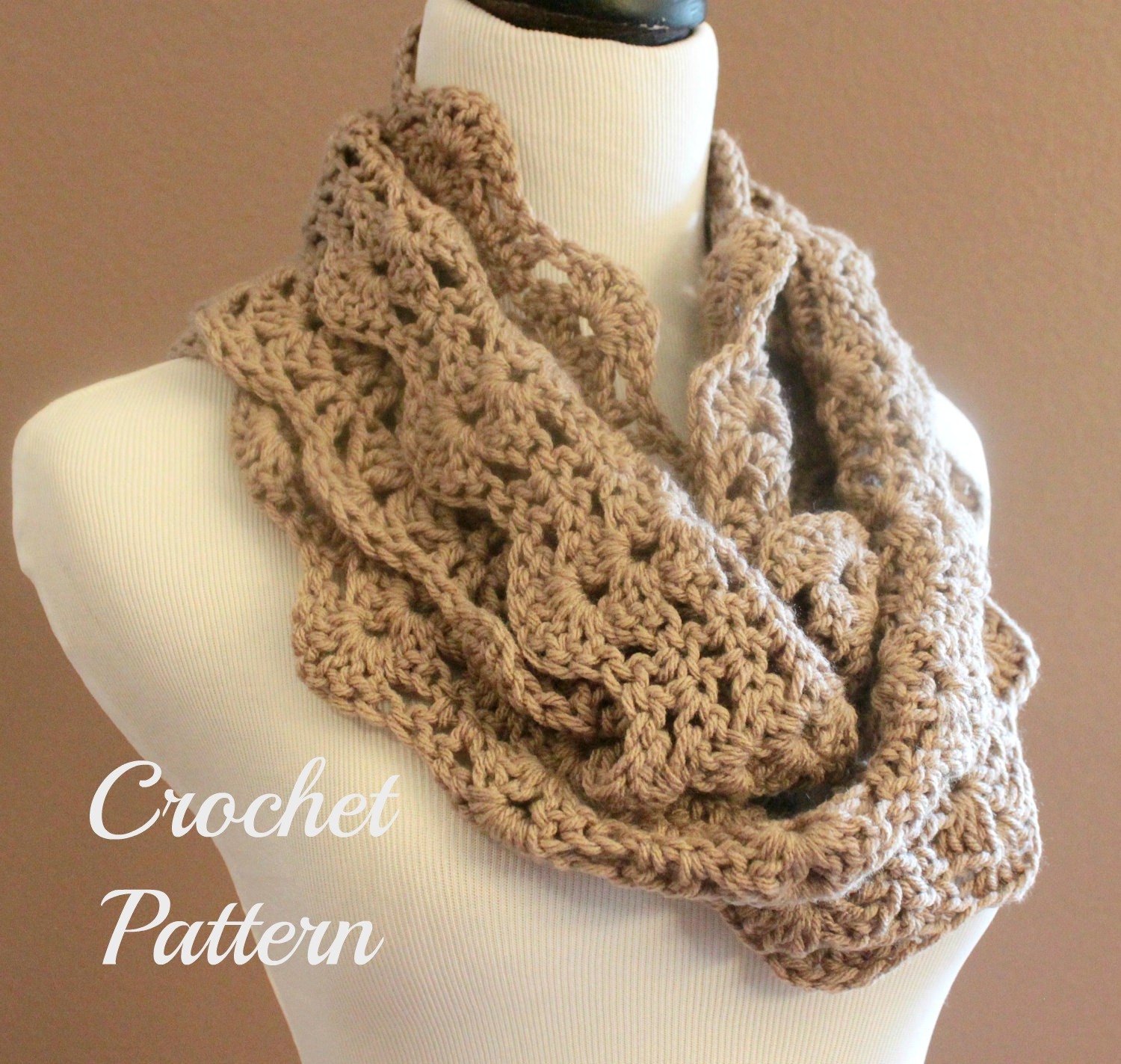 Chunky Crochet Infinity Scarf Pattern, Infinity Cowl Pattern, Circle ...