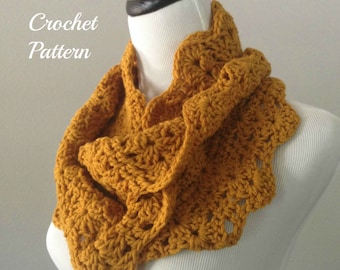 CROCHET PATTERN - Chunky Crochet Infinity Scarf Pattern, Infinity Cowl Pattern, Easy Crochet Pattern, Circle Scarf Pattern