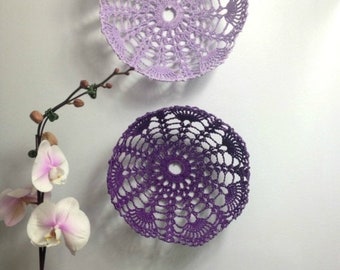 Spring Crochet Project, Crochet Doily Pattern, Crochet Lace Bowl Pattern, Crochet Lace Easter Basket Pattern