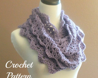 CROCHET PATTERN - Chunky Crochet Infinity Scarf Pattern, Infinity Cowl Pattern, Circle Scarf Pattern