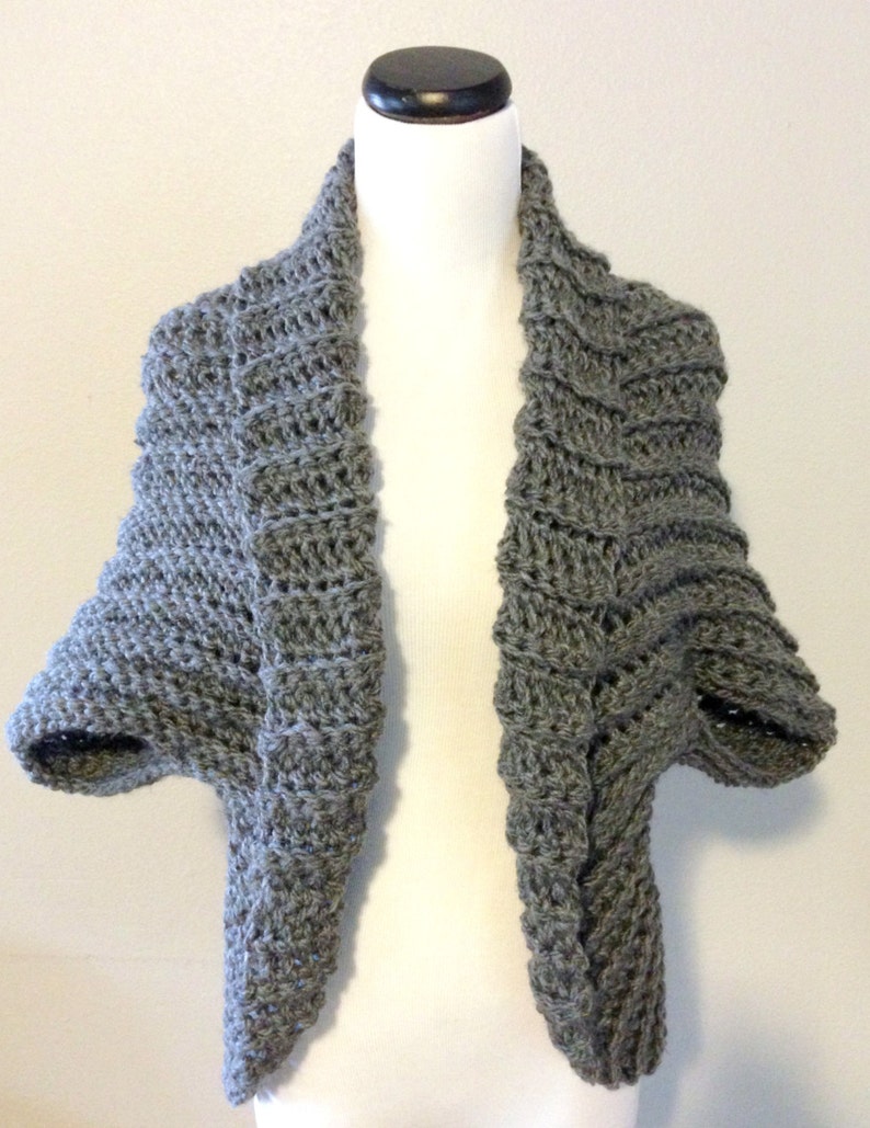 Crochet Shrug Pattern Chunky Shrug Pattern Crochet Sweater Etsy