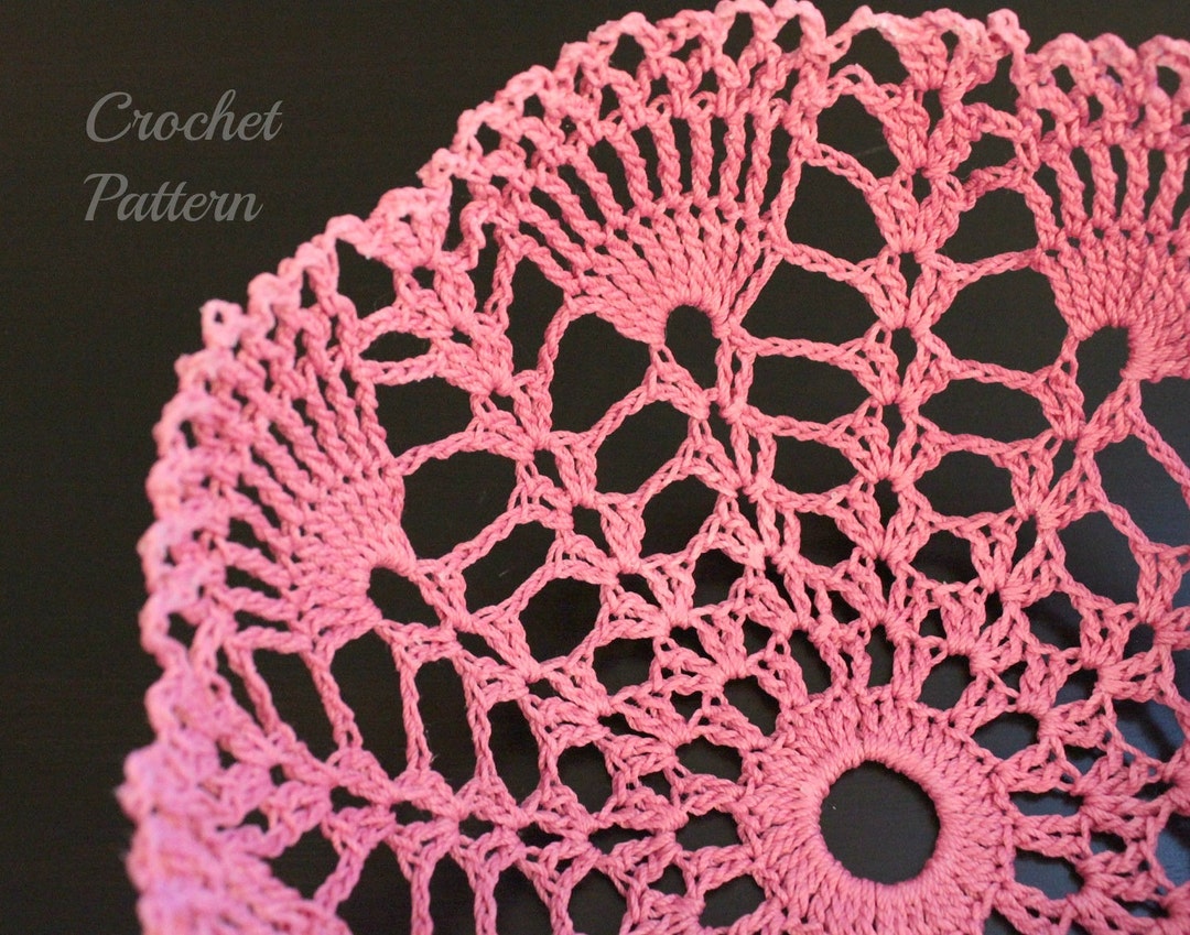 CROCHET PATTERN Crochet Doily Bowl Pattern, Crochet Lace Bowl Pattern