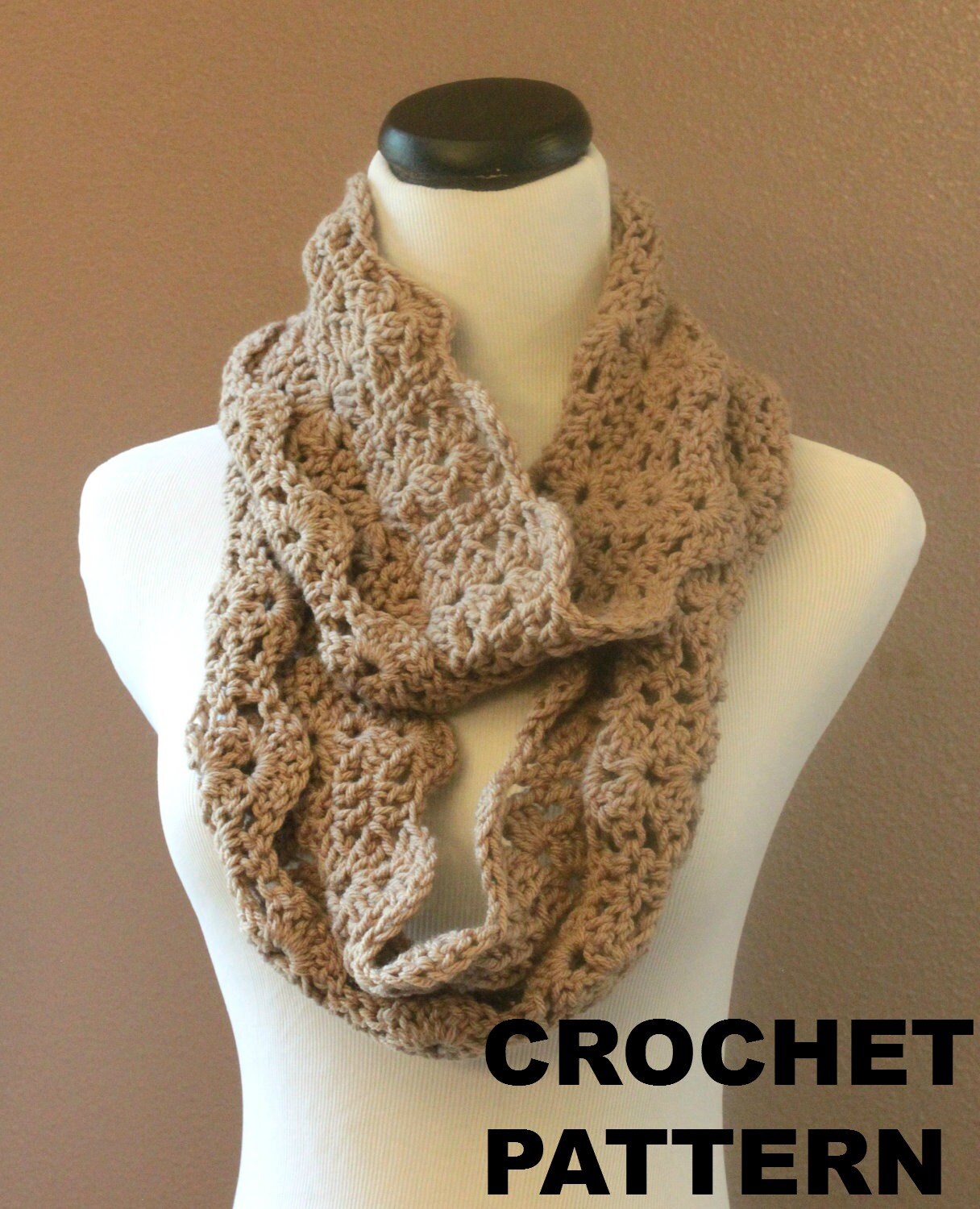 Chunky Crochet Infinity Scarf Pattern, Infinity Cowl Pattern, Circle ...