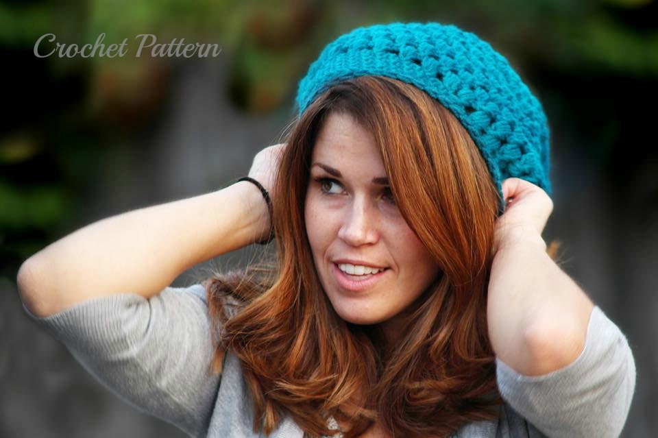 CROCHET PATTERN Crochet Slouch Hat Pattern Chunky Slouchy Hat