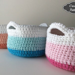 CROCHET PATTERN - Crochet Basket Pattern, Crochet Home Decor, Spring Decor, Crochet Storage Basket, Crochet to Calm, Desiree Hobson