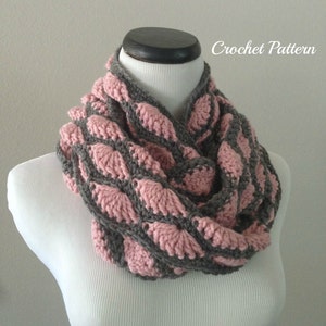 Chunky Crochet Infinity Scarf Pattern, Infinity Cowl Pattern, Easy Crochet Pattern, Beginner Crochet Pattern