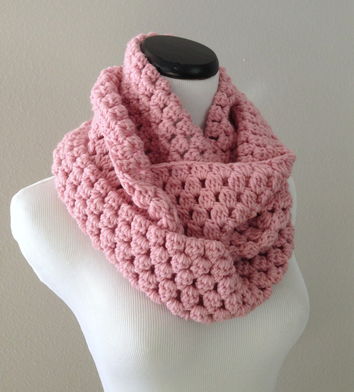CROCHET PATTERN - Chunky Crochet Infinity Scarf Pattern, Infinity Cowl ...