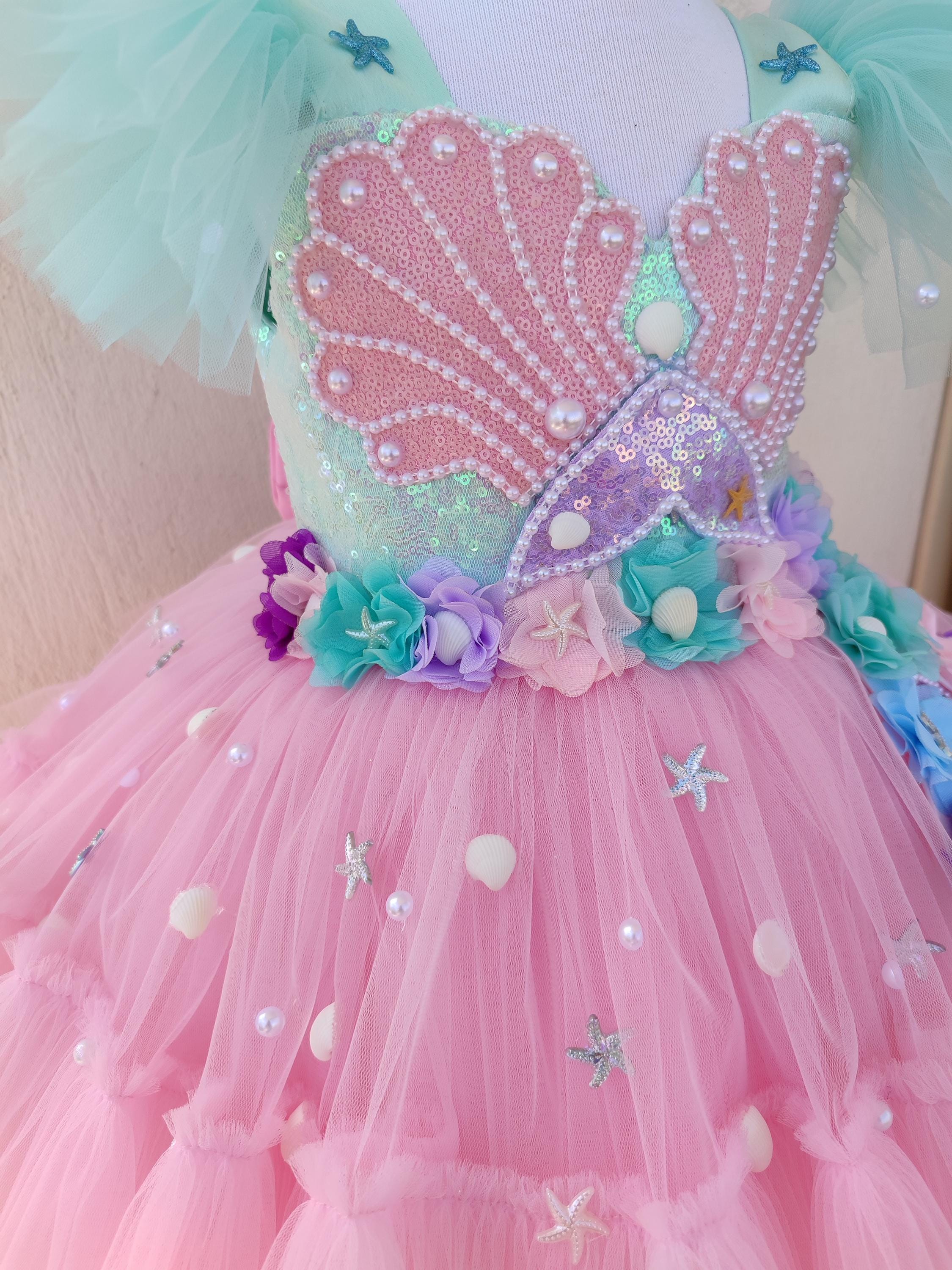 Little Mermaid Dress For Girl Women's Disney Little Mermaid Premium Ariel  Mermaid Dress