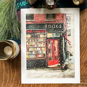 Three Lives & Company NYC Bookstore Print of Original Oil Painting —9x12 unframed