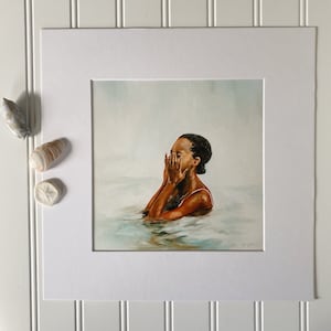 Black Woman Fine Art Print of Original Oil Painting