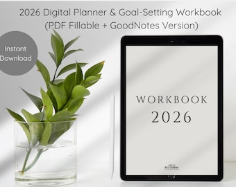 2026 Digital Planner Bundle | Goal Setting and Habit Tracker (PDF & GoodNotes)