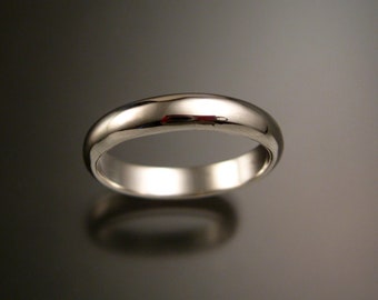 Sterling Silver wedding ring Band Handmade to Order in your size