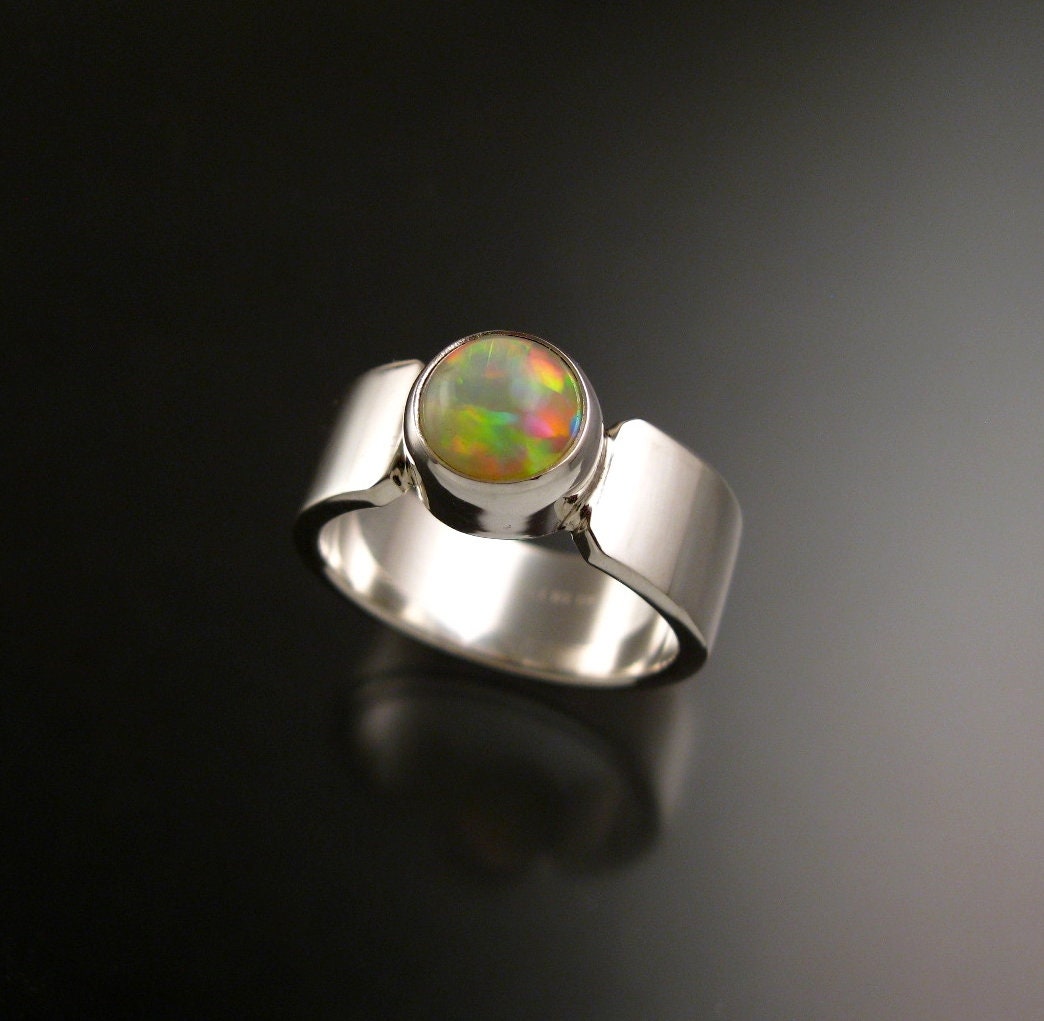 5mm Opal Stone Ring – Handmade Studio Co