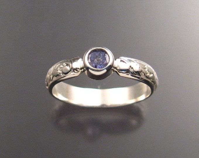 Tanzanite Ring, Sterling Silver made to order in your size