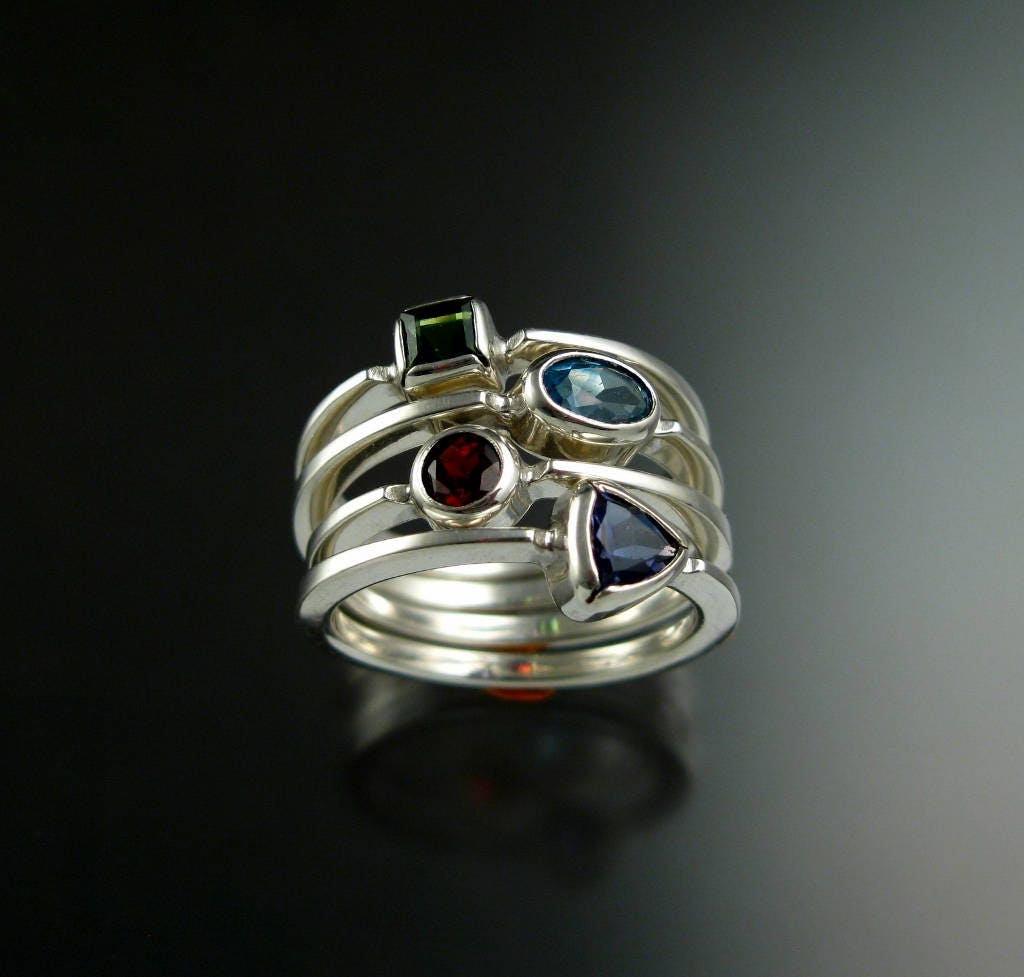 Sterling Silver Birthstone Ring | Jewellery | Lisa Angel