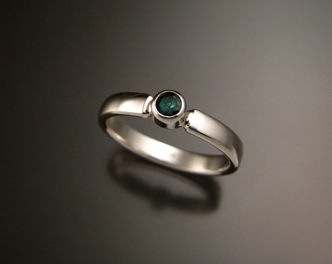 Emerald ring handmade in your size natural Emerald ring