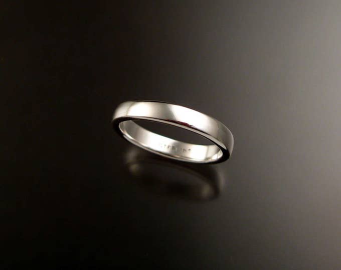 Sterling Silver low dome Wedding band made to order in your size