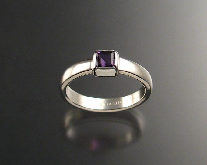 Amethyst ring Sterling Silver made to order in your size