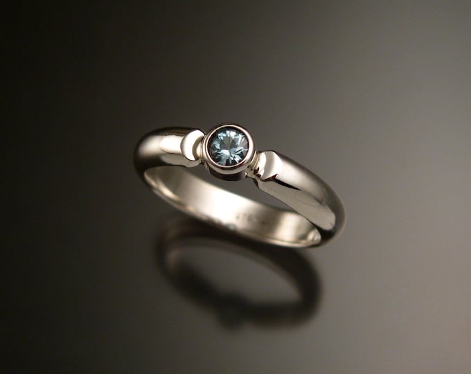 Blue Zircon ring made to order in your size