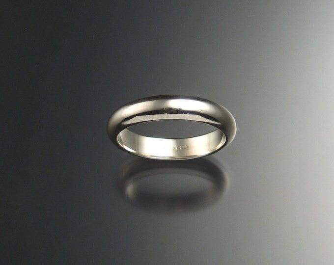 Sterling Silver Half Round Wedding band made to order in your size