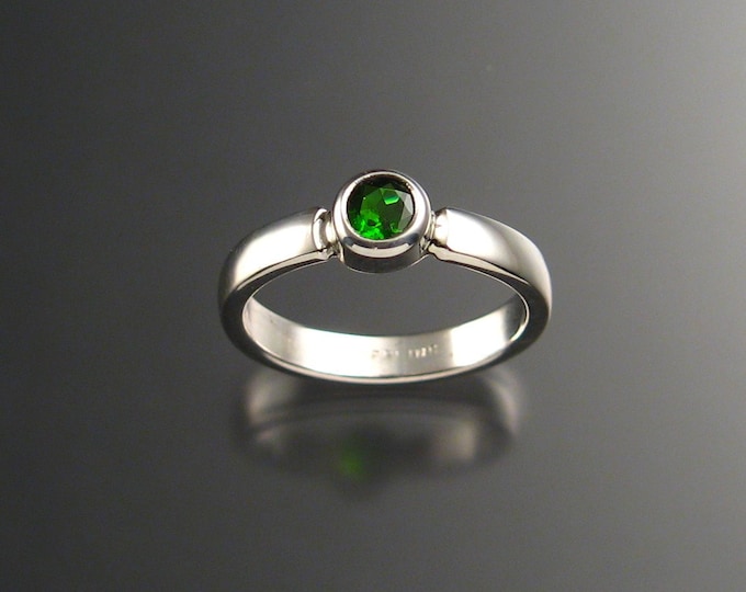 Chrome Diopside ring Sterling Silver Silver made to order in your size
