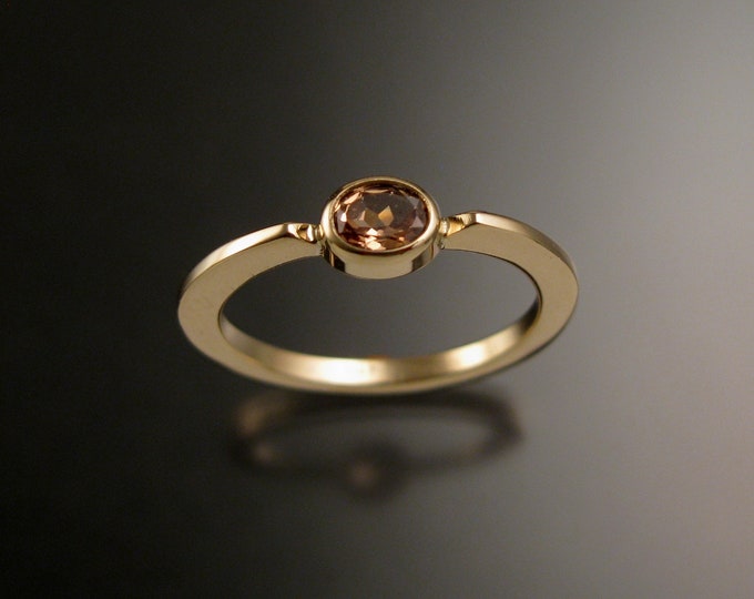 Topaz ring 14k Yellow Gold stackable ring made to order in your size