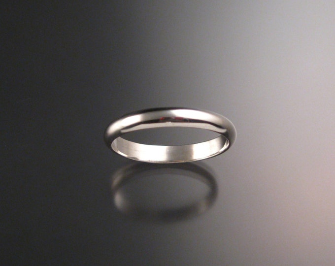 Sterling silver 3.25 mm Smooth band made to order in your Size
