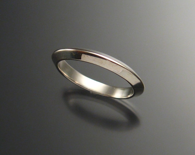 Sterling Silver Triangular Wedding band, any size